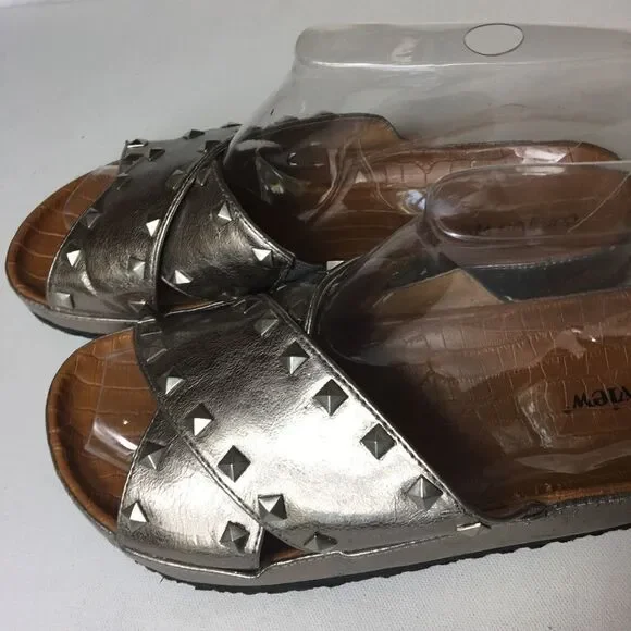 Comfortview women’s footbed studded sandals 10.5w - Picture 3 of 6